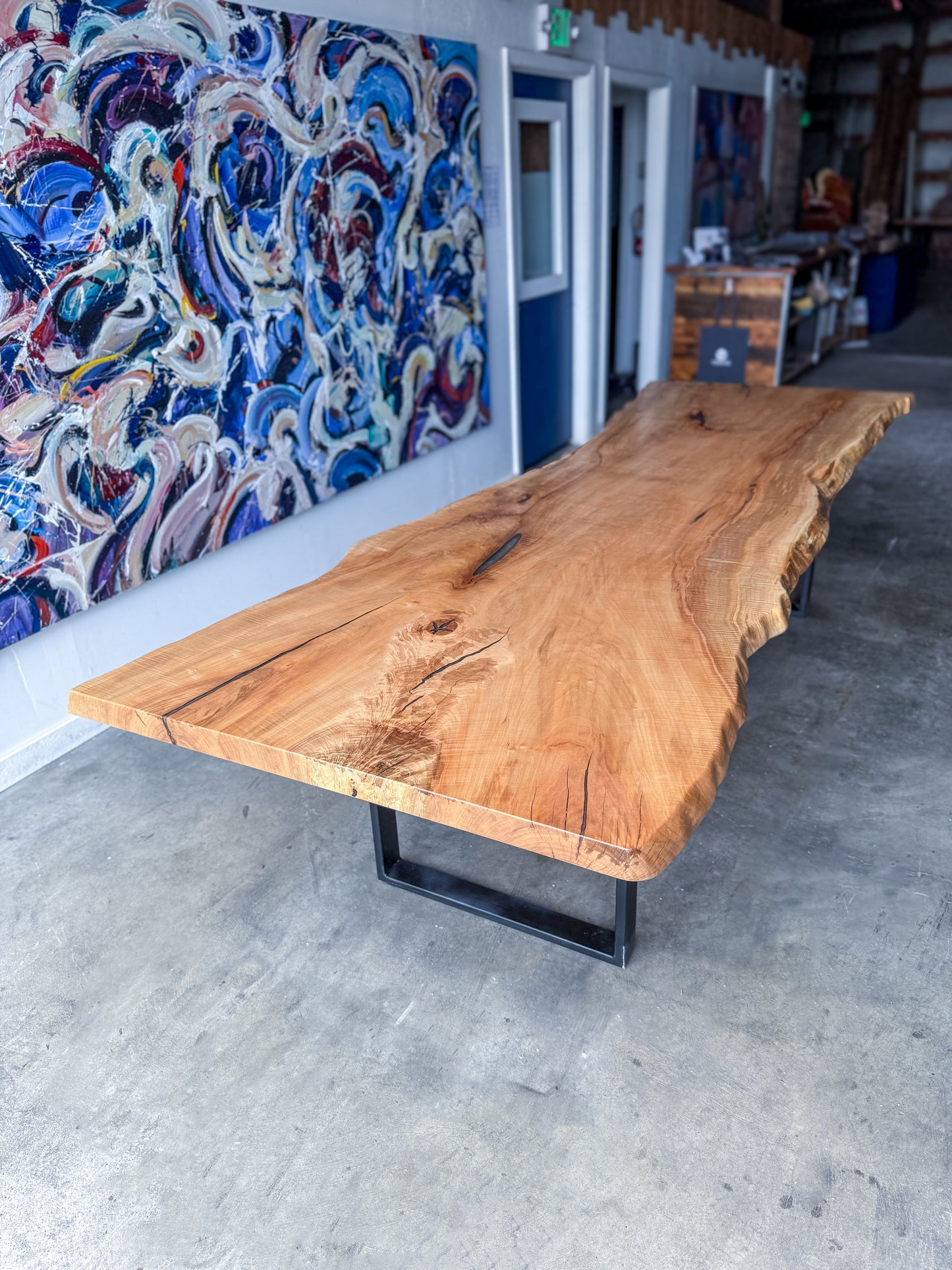 Maple Live Edge Dining Table