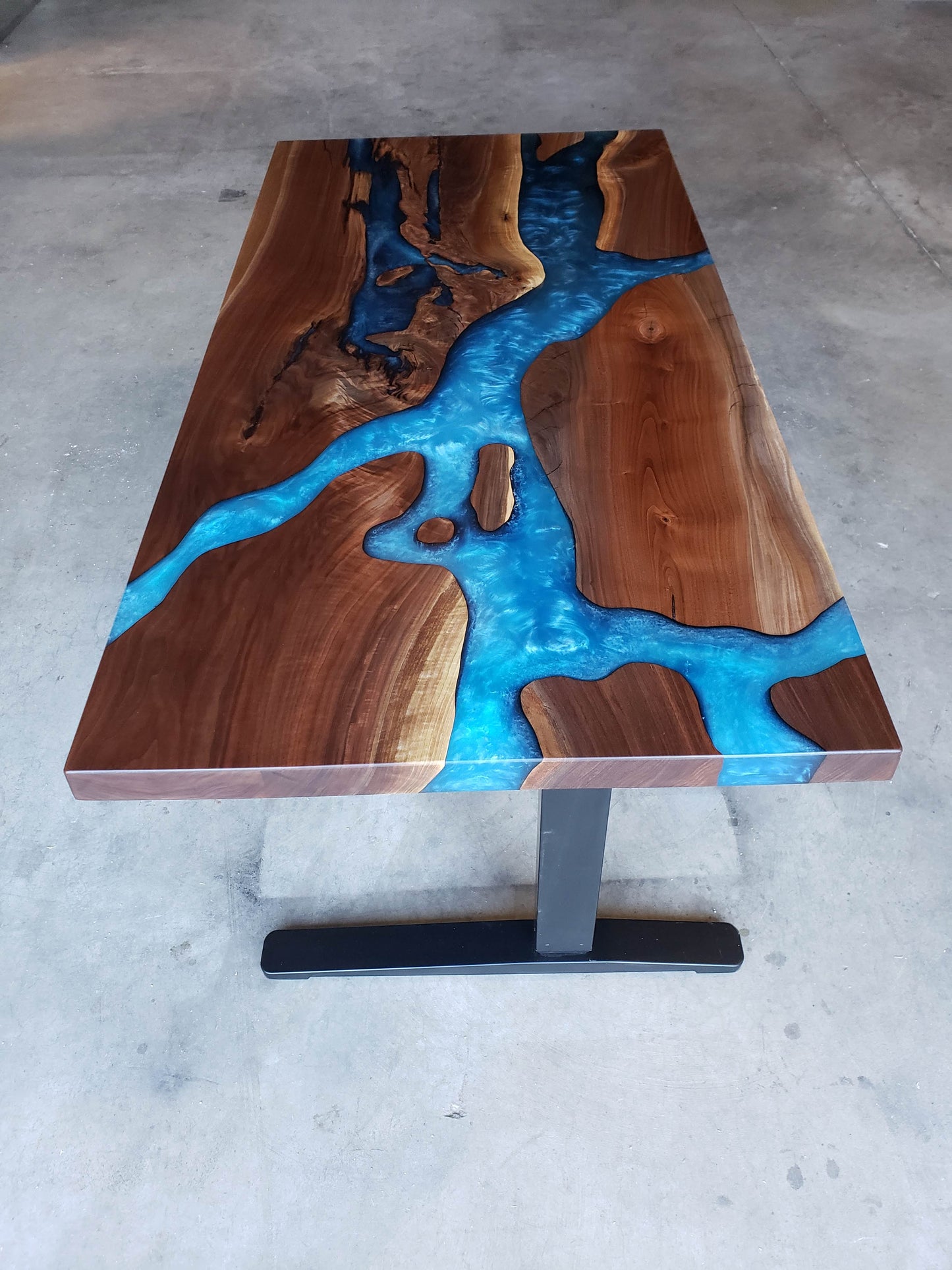 Customizable Black Walnut Sit / Stand Office Desk