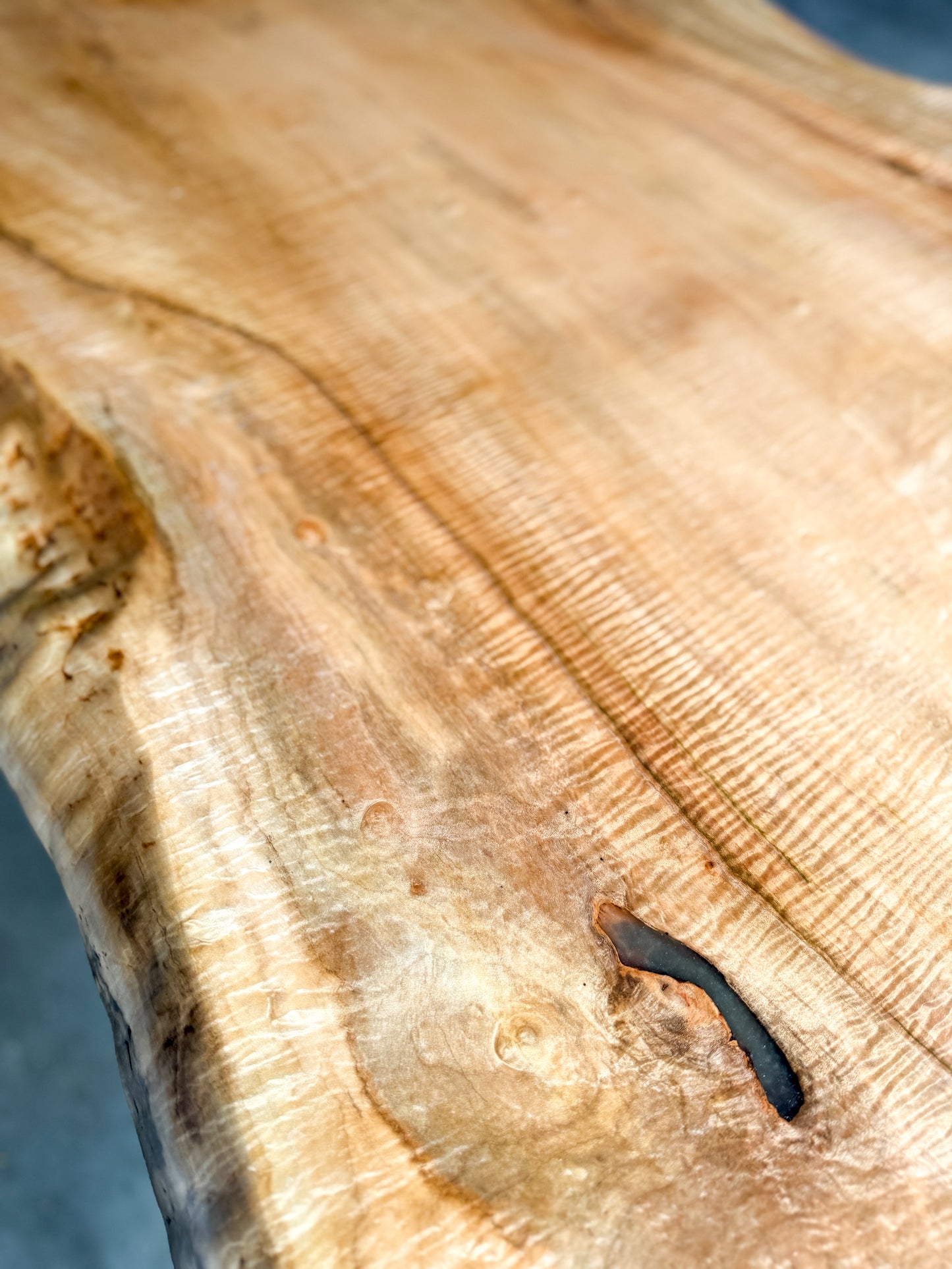 Maple Live Edge Dining Table