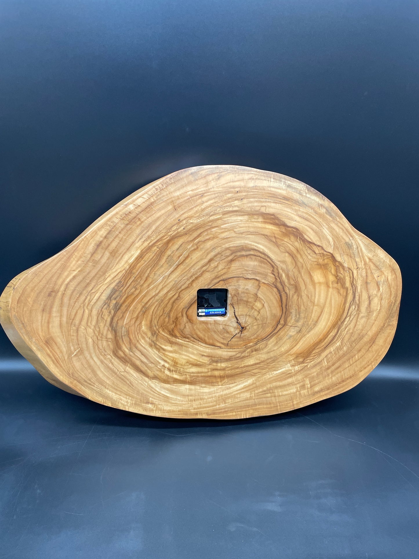 Live-Edge Solid Maple Wood Clock