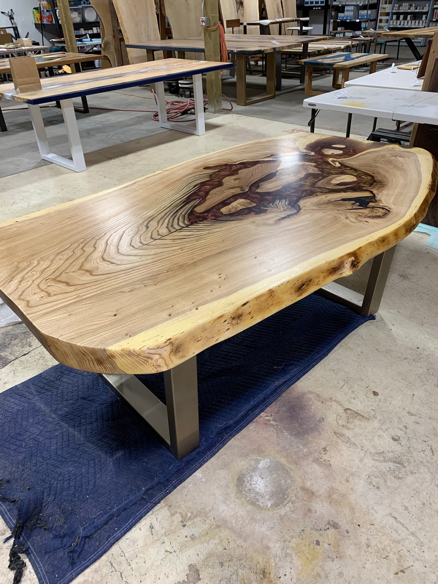 Customizable Live-Edge Slab Dining Table