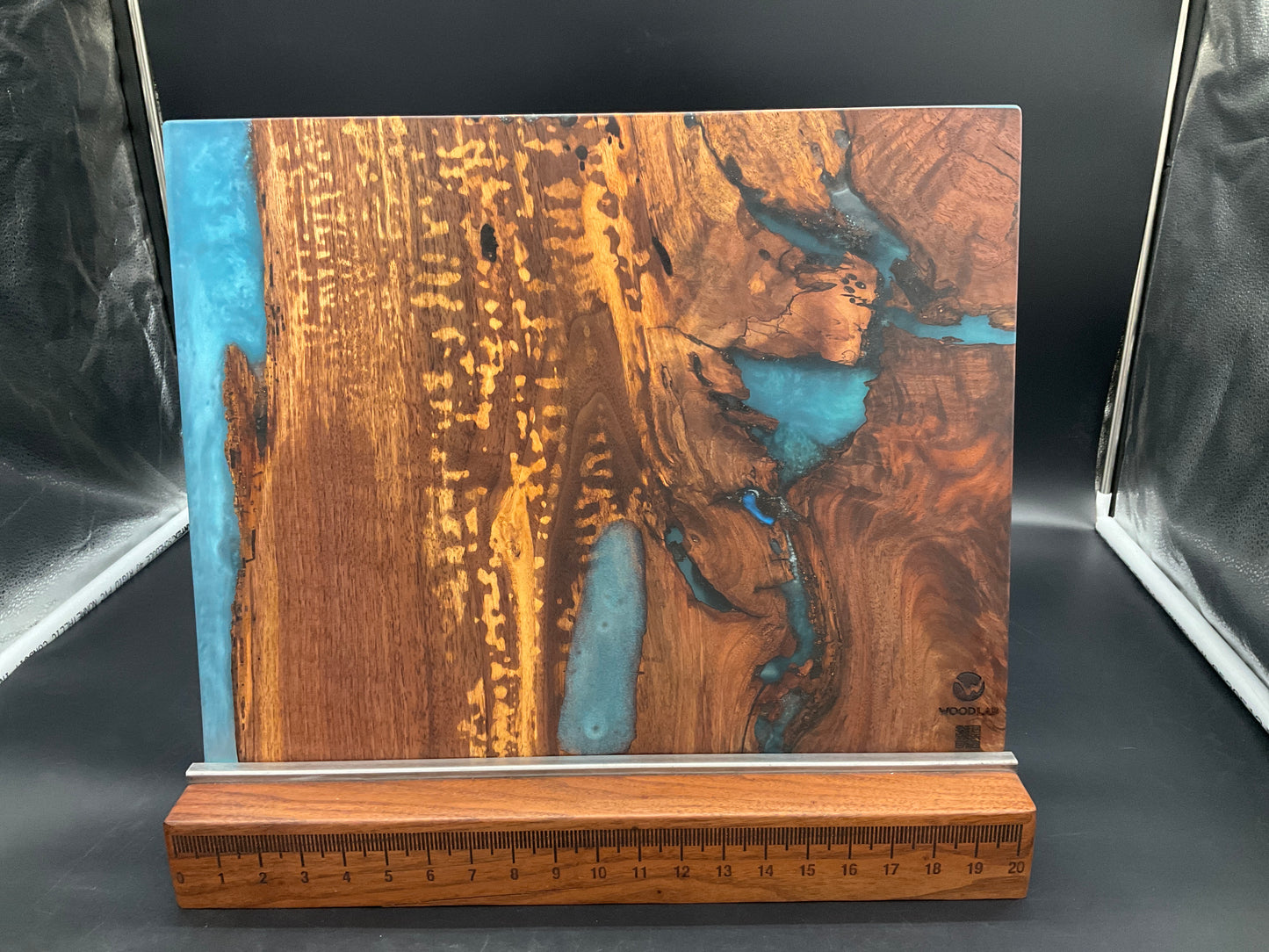 16" x 20" Exotic Wood & Epoxy Resin Charcuterie Board