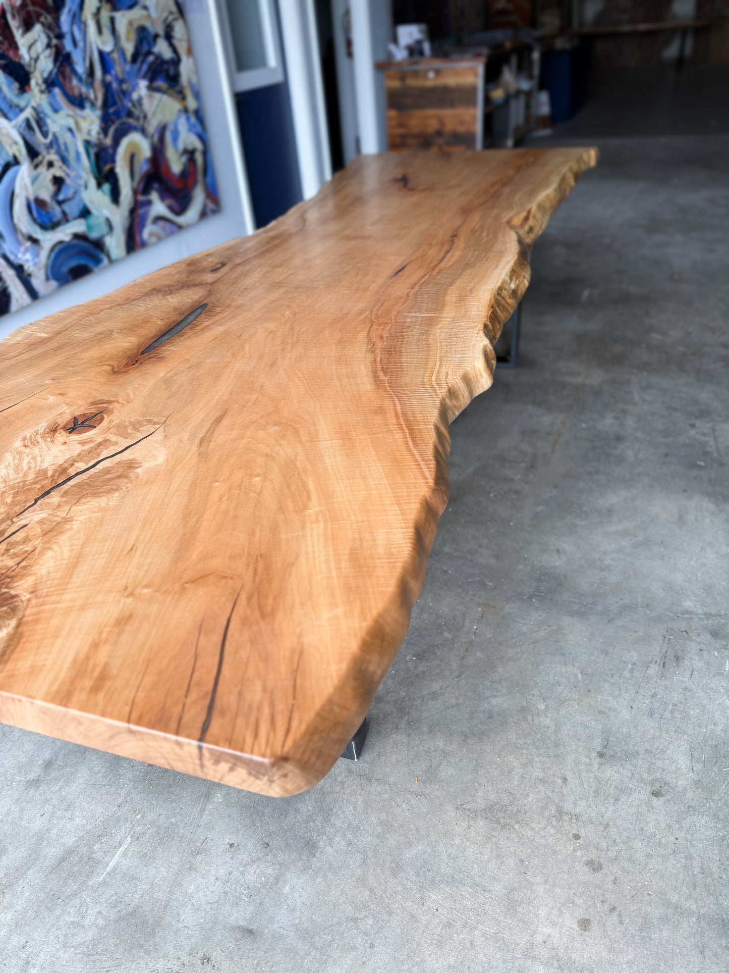 Maple Live Edge Dining Table