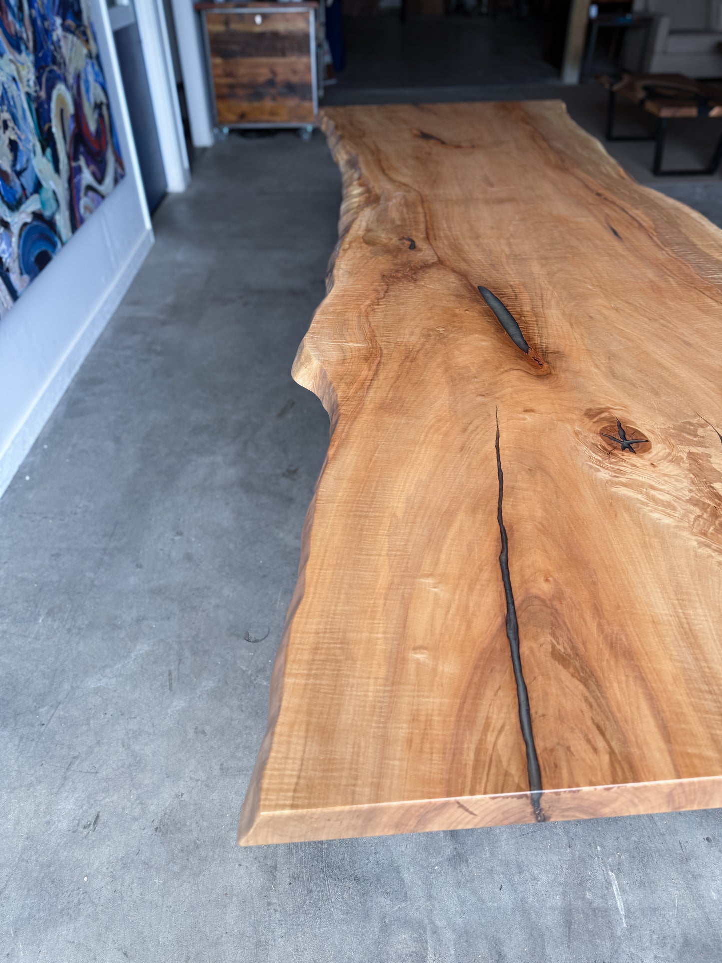 Maple Live Edge Dining Table