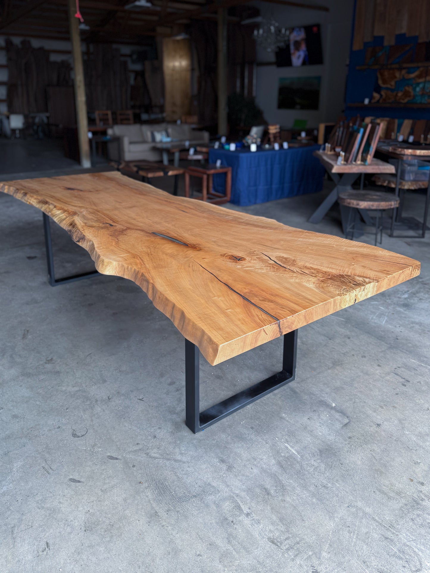 Maple Live Edge Dining Table
