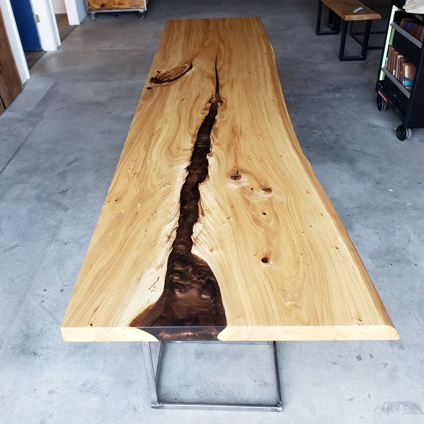 Customizable Live-Edge Slab Dining Table