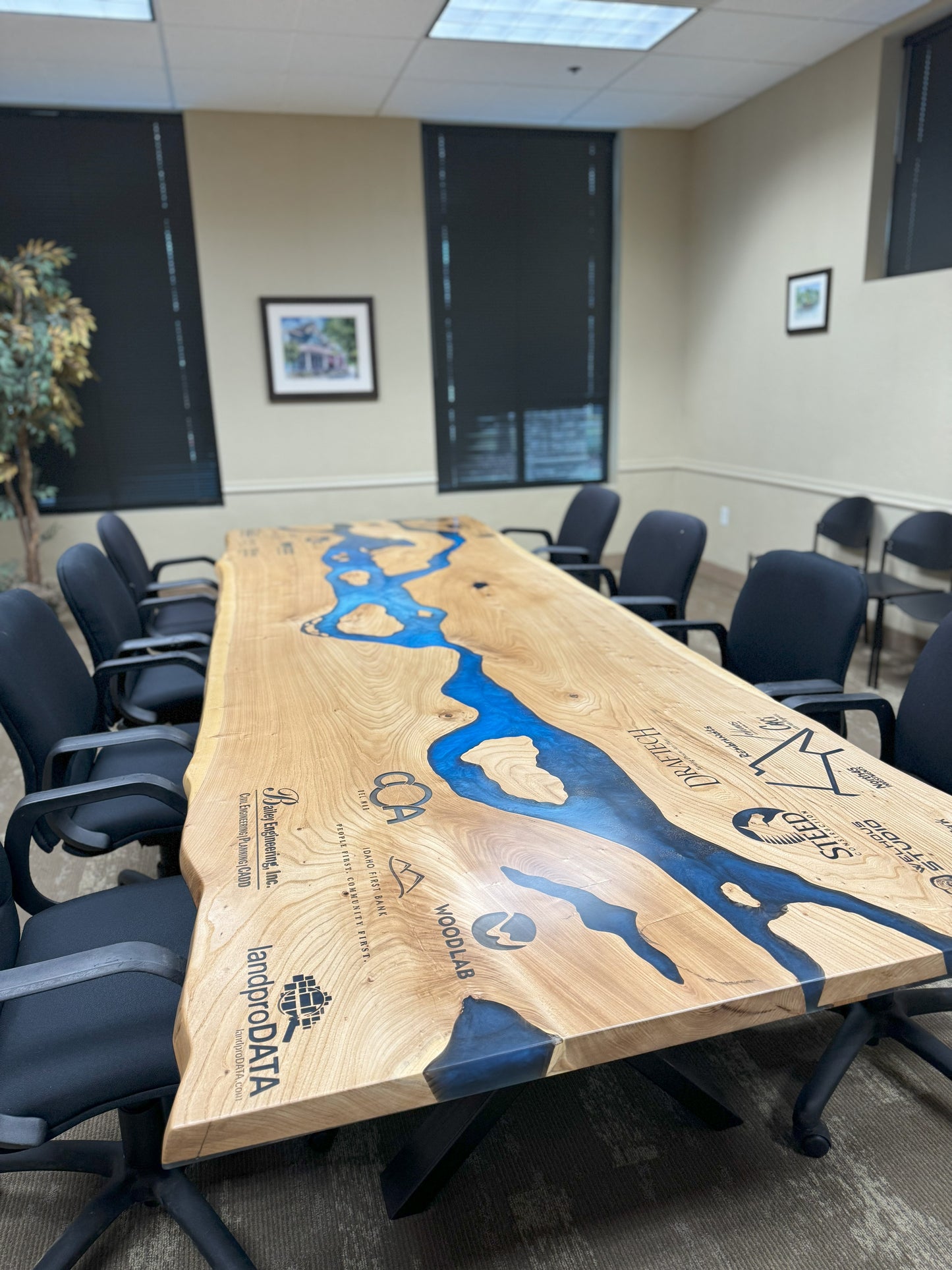 Customizable Conference / Boardroom Epoxy Table
