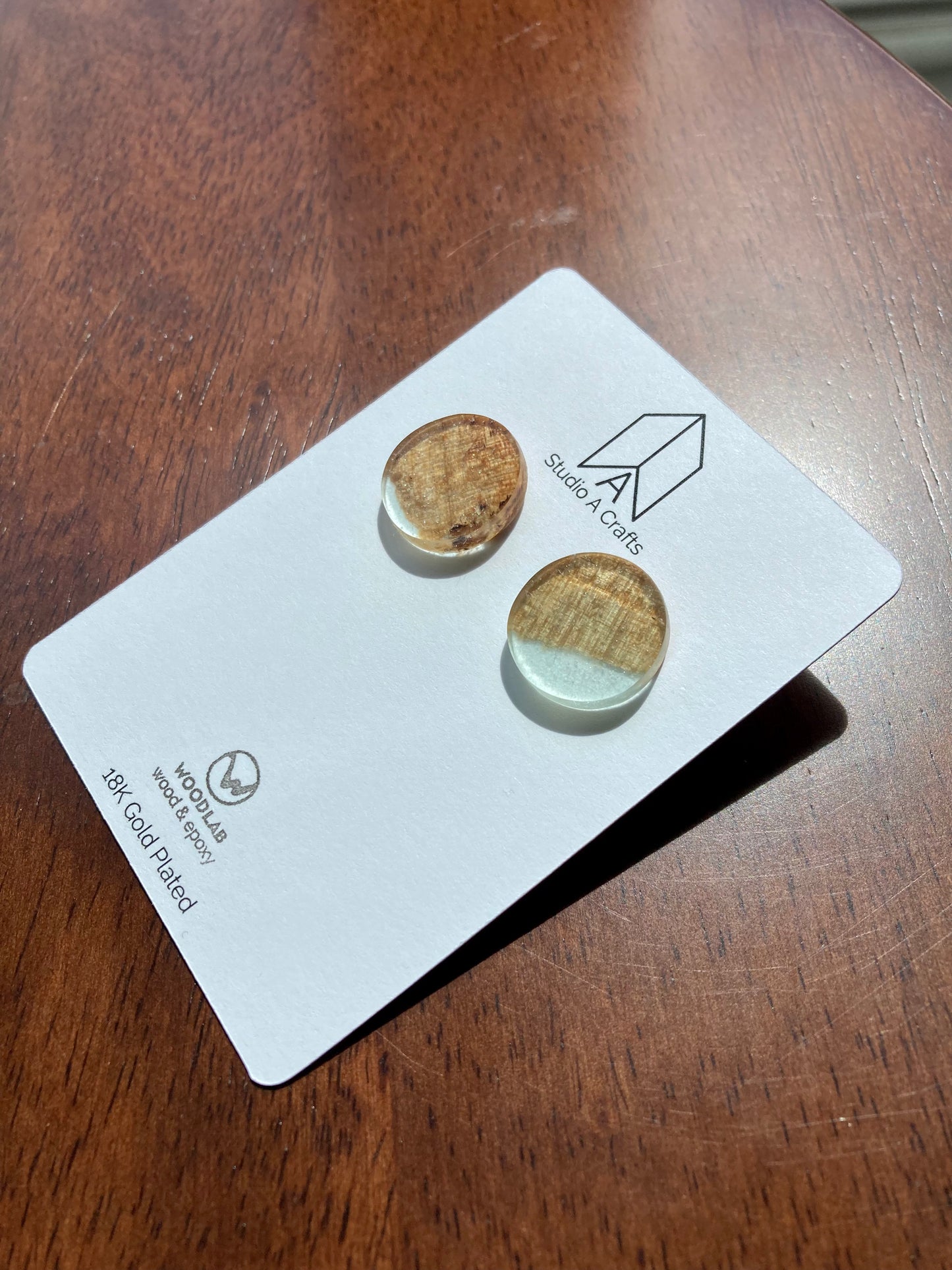 Epoxy Earrings - Clear