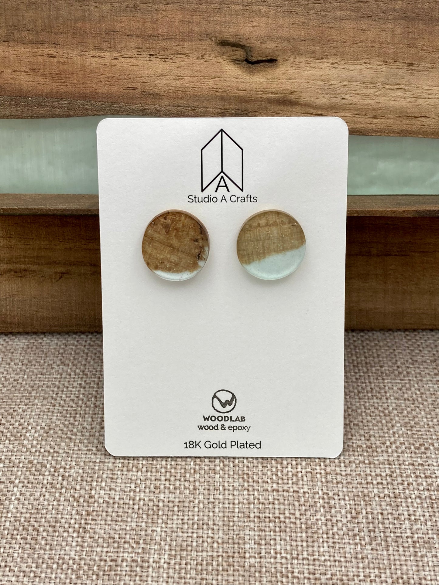 Epoxy Earrings - Clear