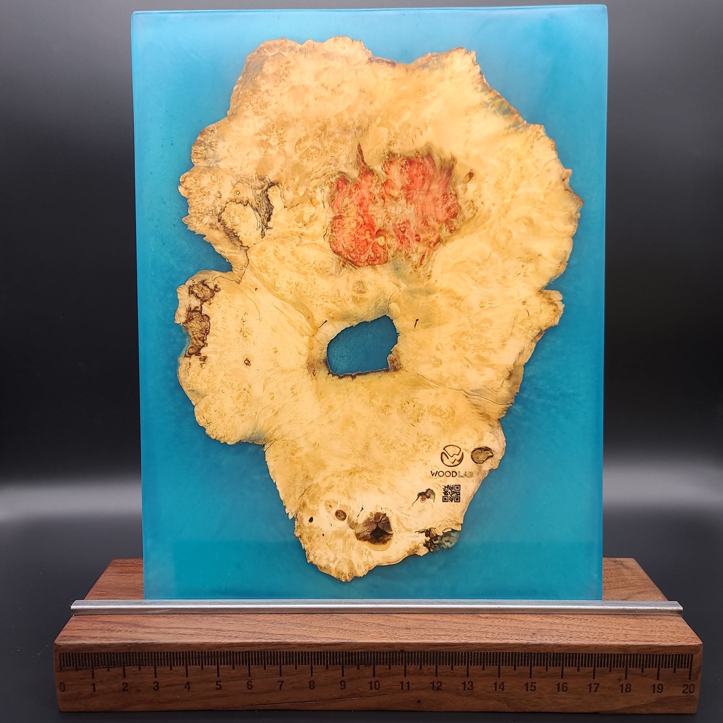 Box Elder Burl Art Piece with Epoxy