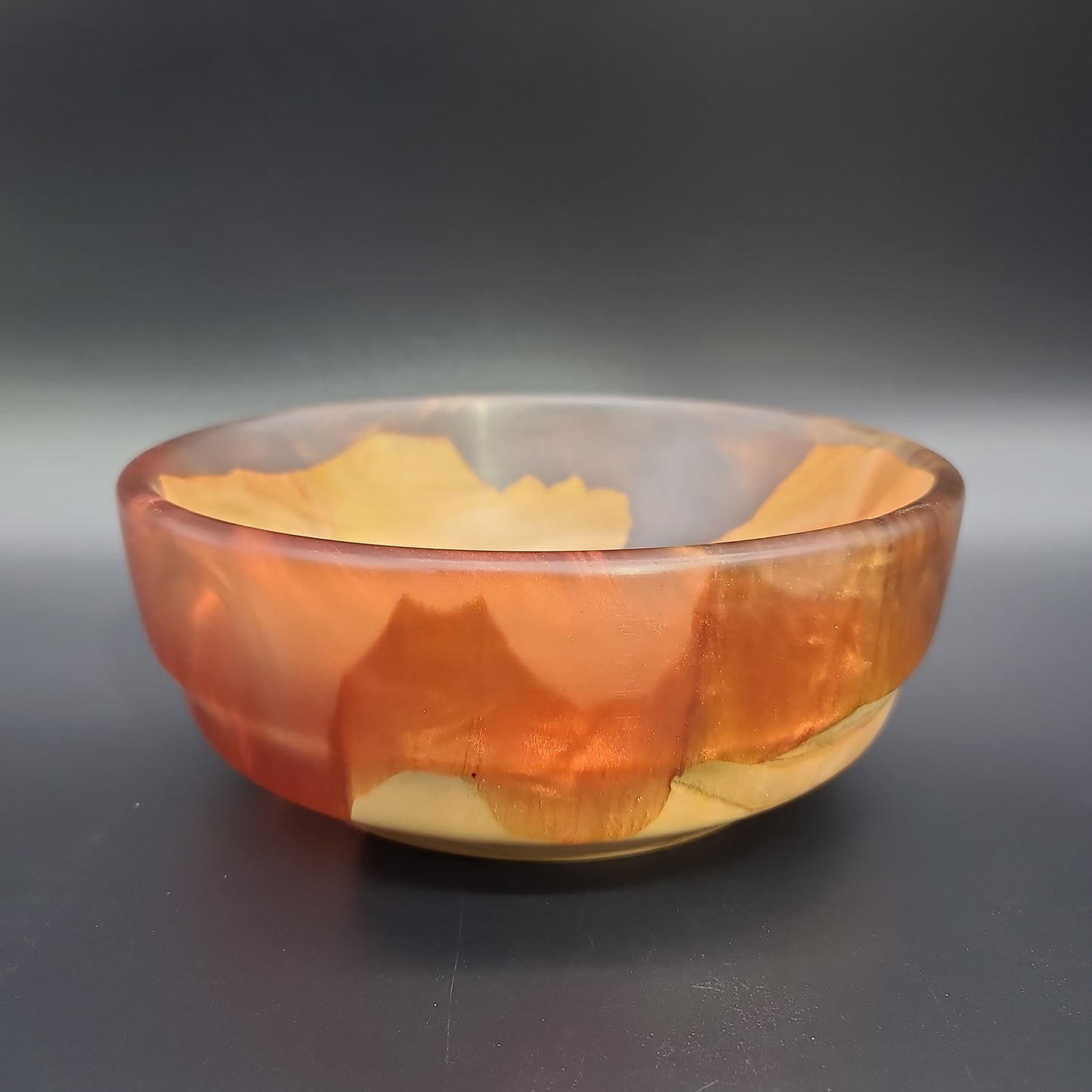 Cherry Bowl with Red/Yellow Epoxy