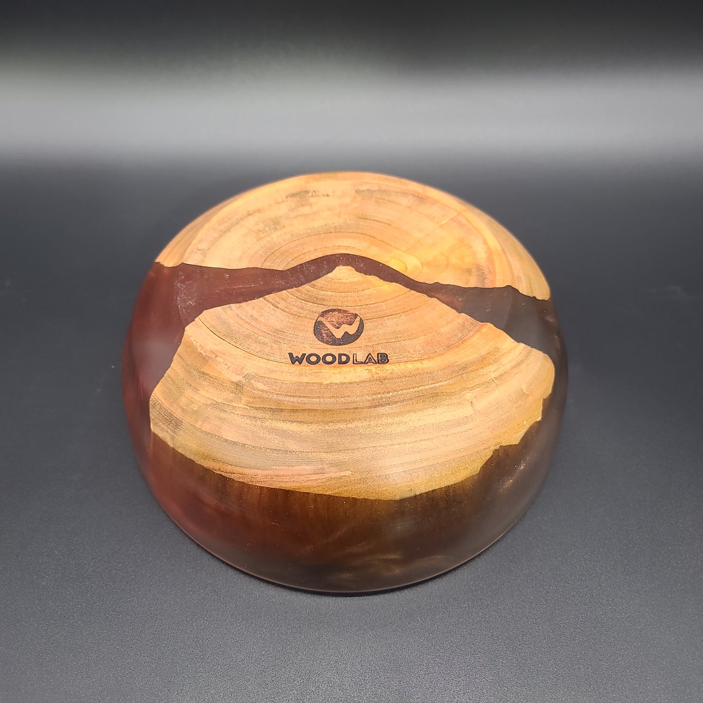 Cherry Bowl with Red/Yellow Epoxy