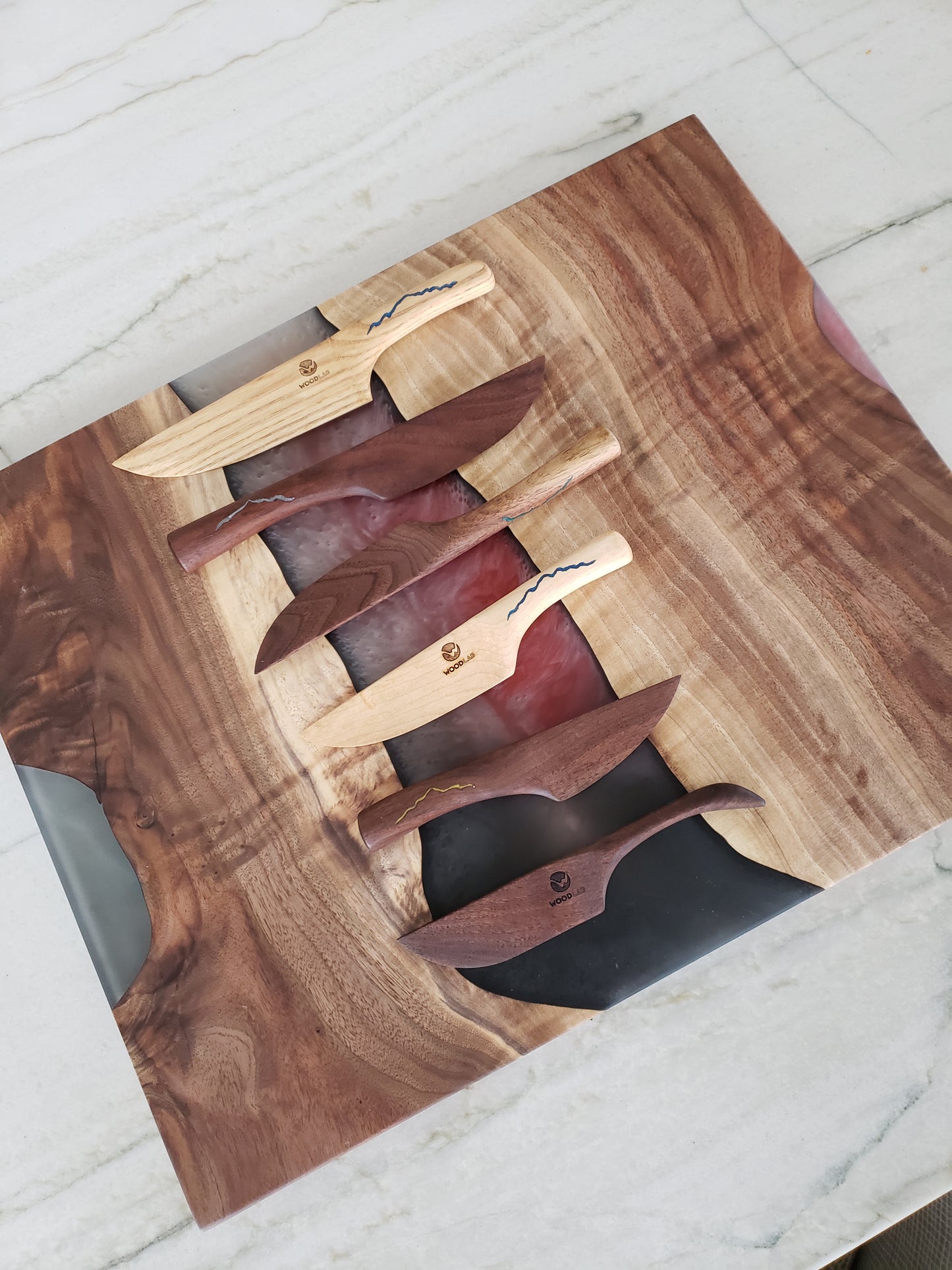 Handcrafted Solid Wood Cheese Knives