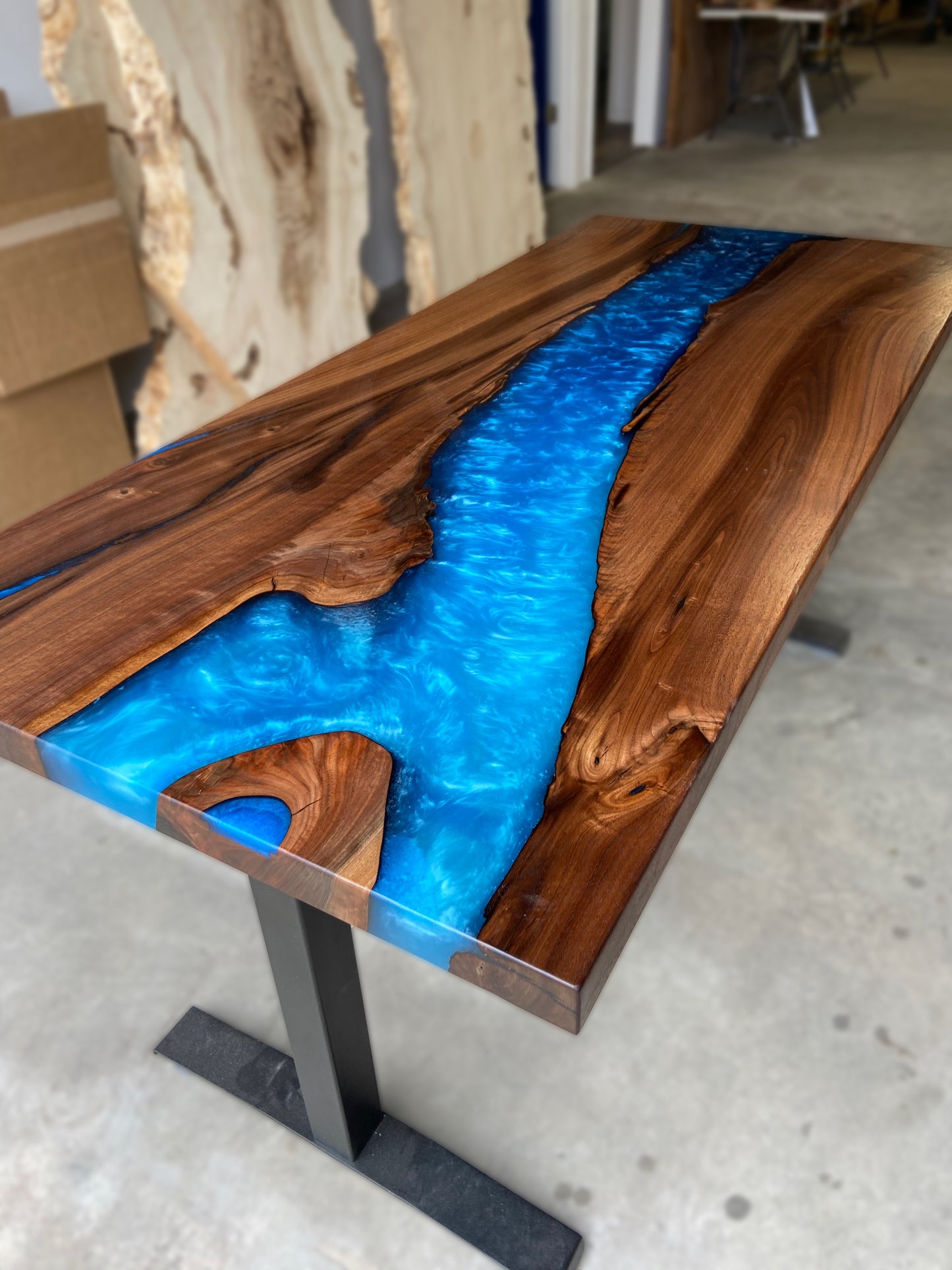 Customizable Black Walnut Sit / Stand Office Desk