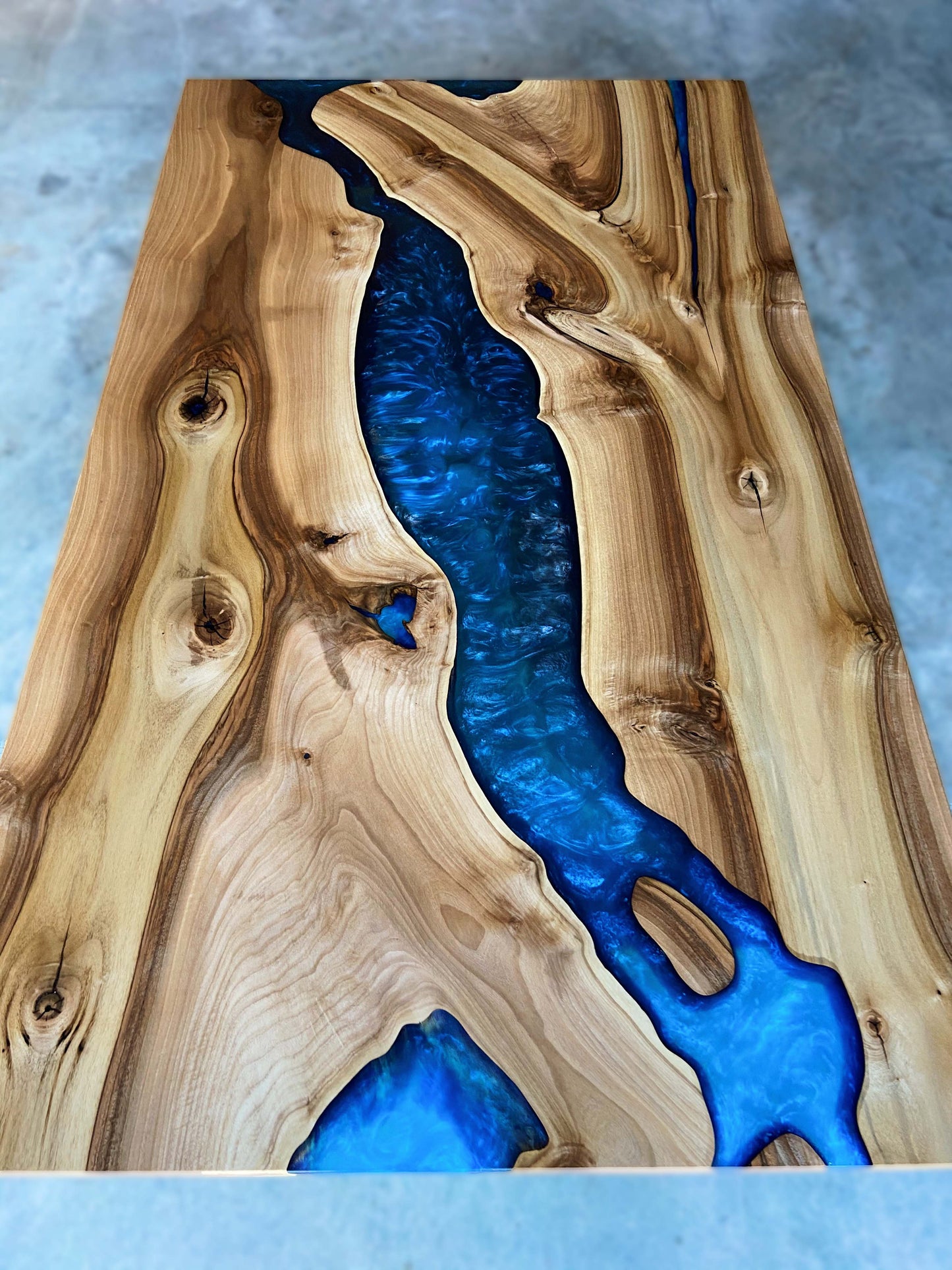 Customizable American Elm (Or Similar) Sit / Stand Office Desk