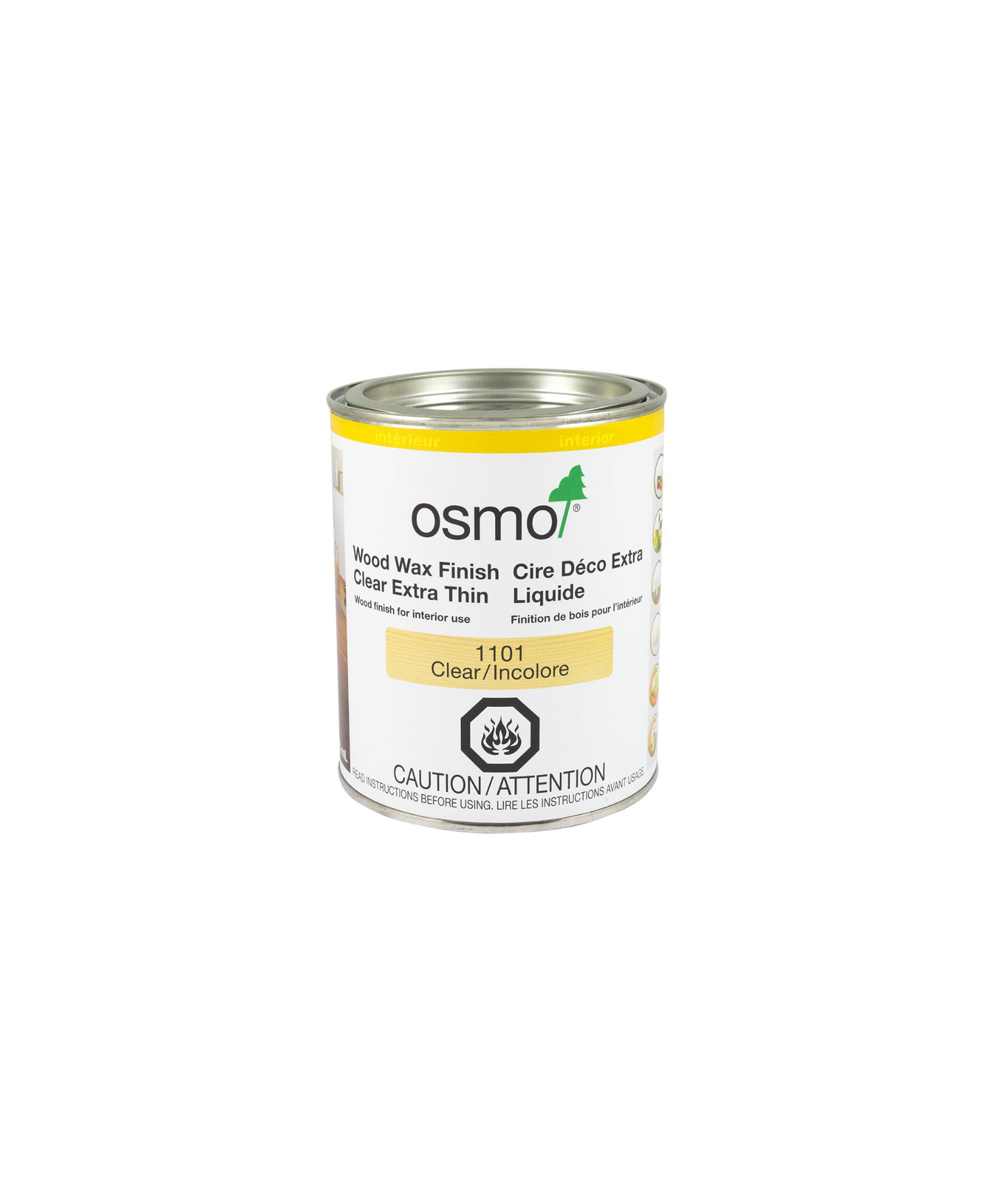Osmo Wood Wax Finish Extra Thin 1101 Clear Satin