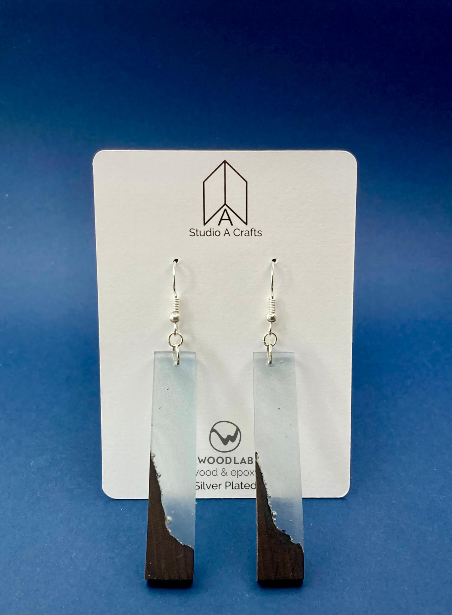 Epoxy Earrings - Blue