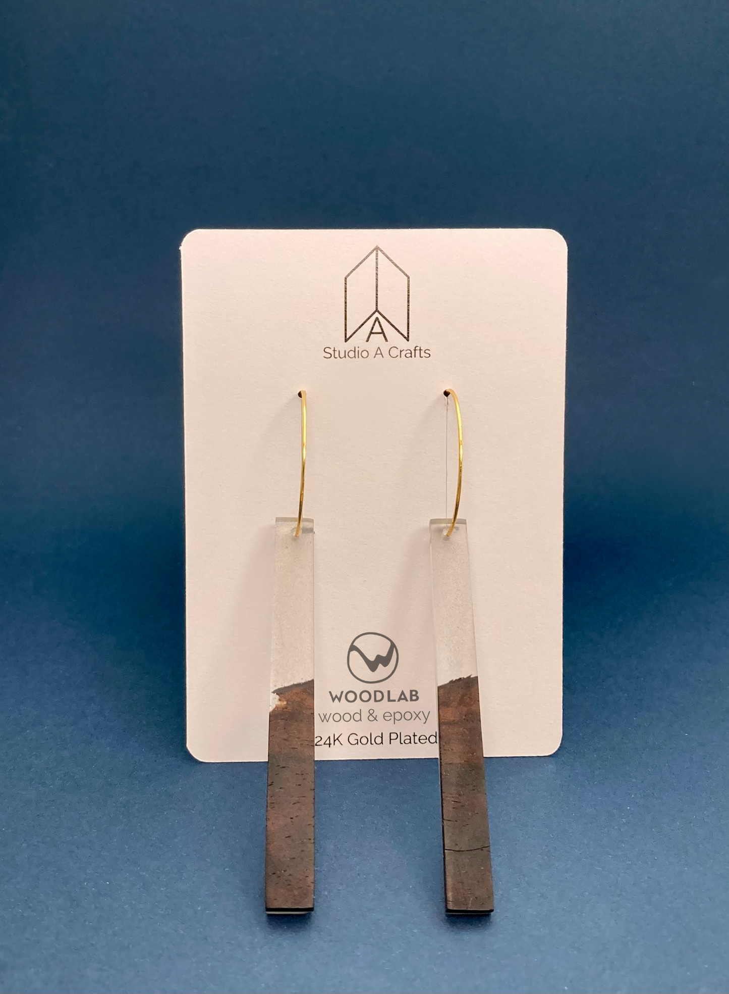 Epoxy Earrings - Clear
