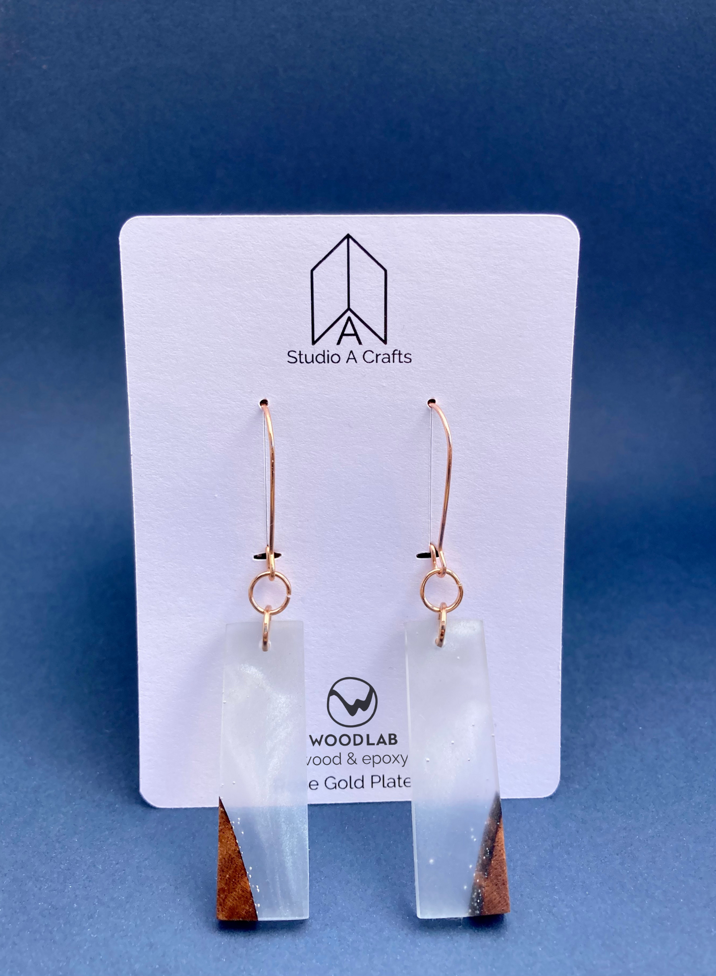 Epoxy Earrings - Clear