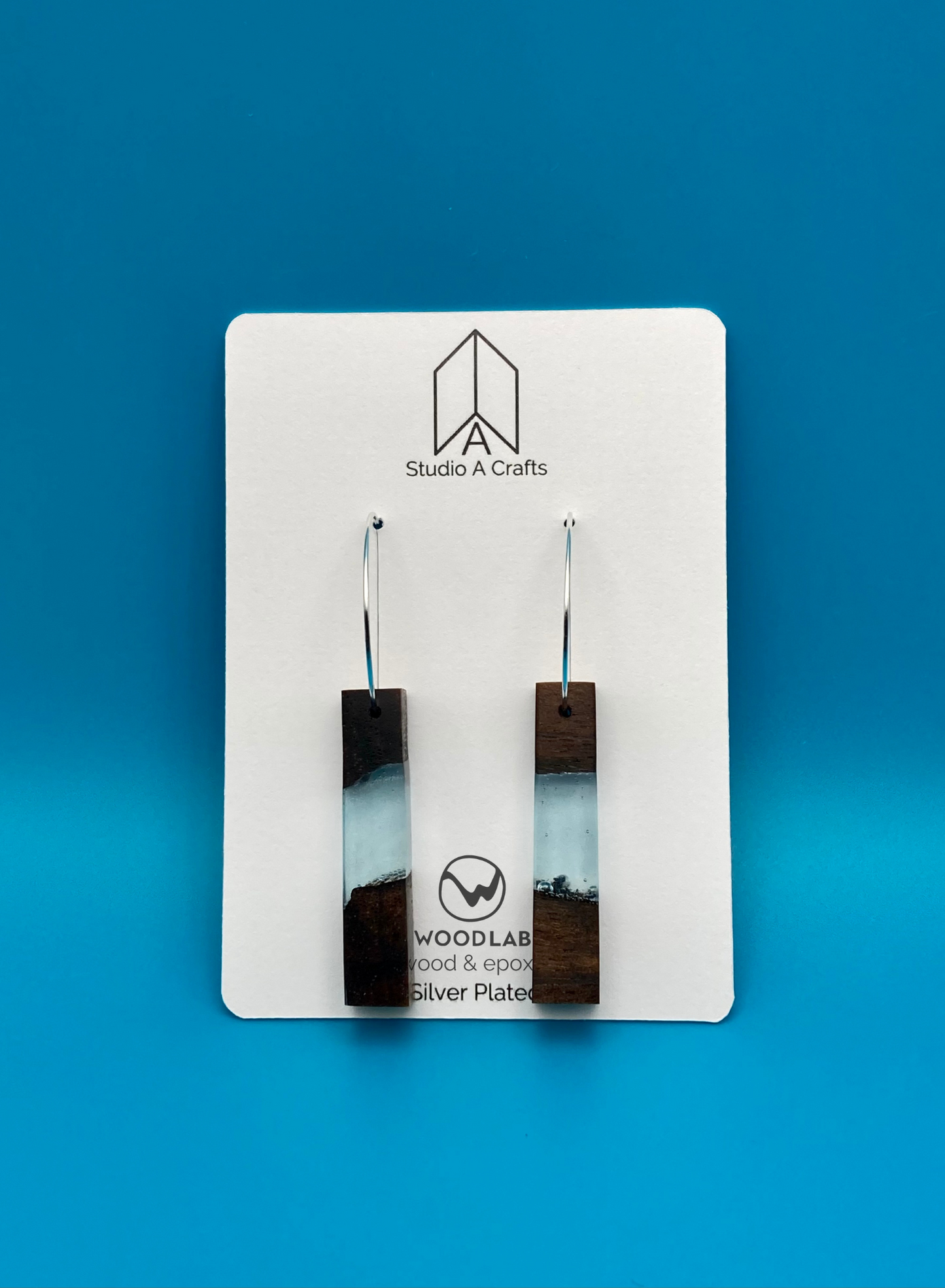 Epoxy Earrings - Blue