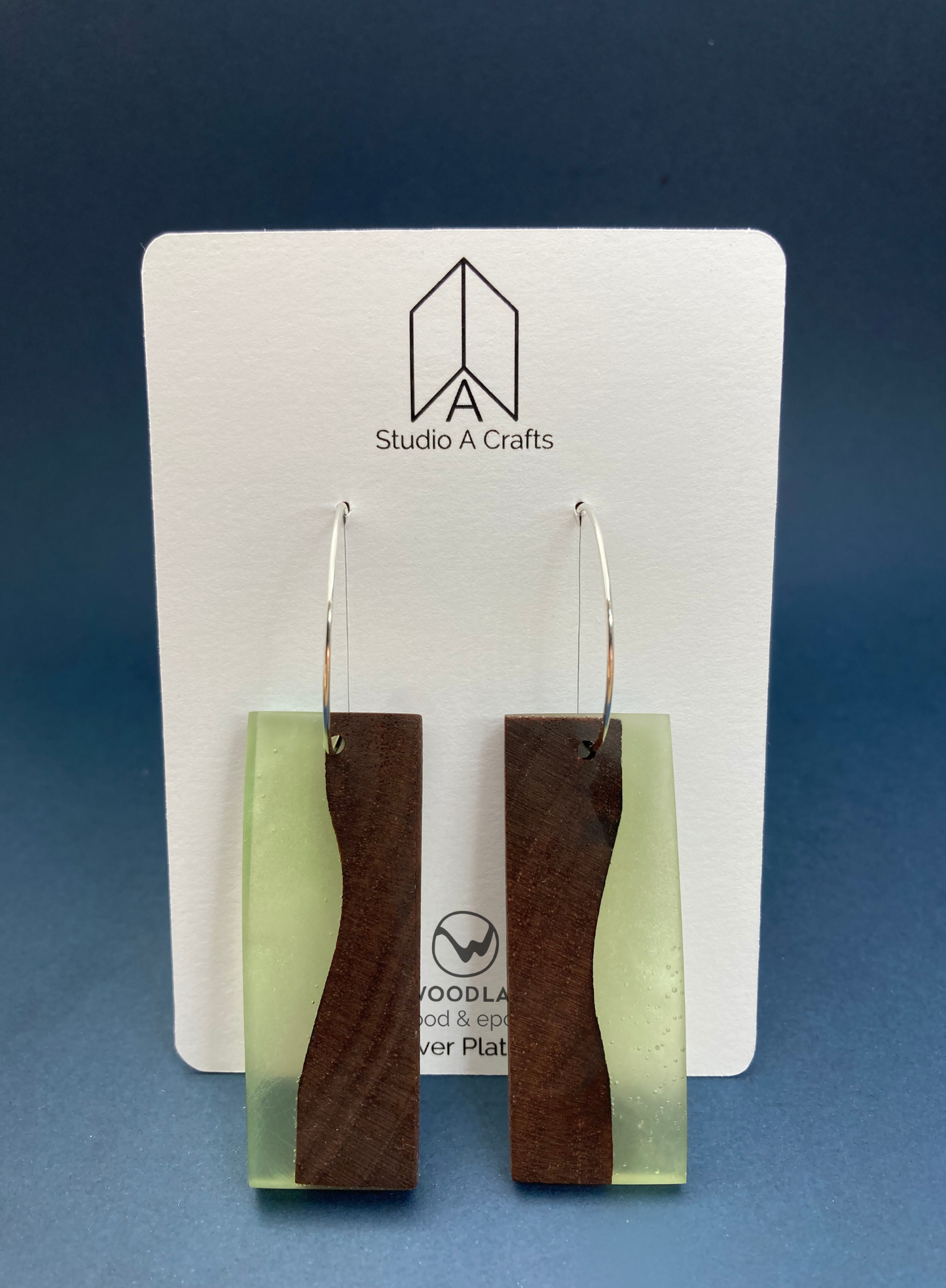 Epoxy Earrings - Green