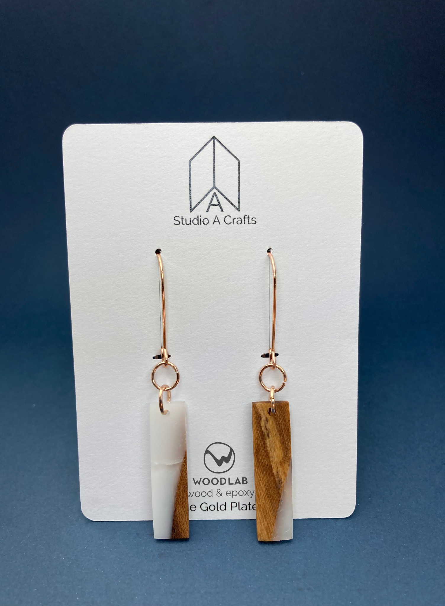 Wood epoxy deals earrings