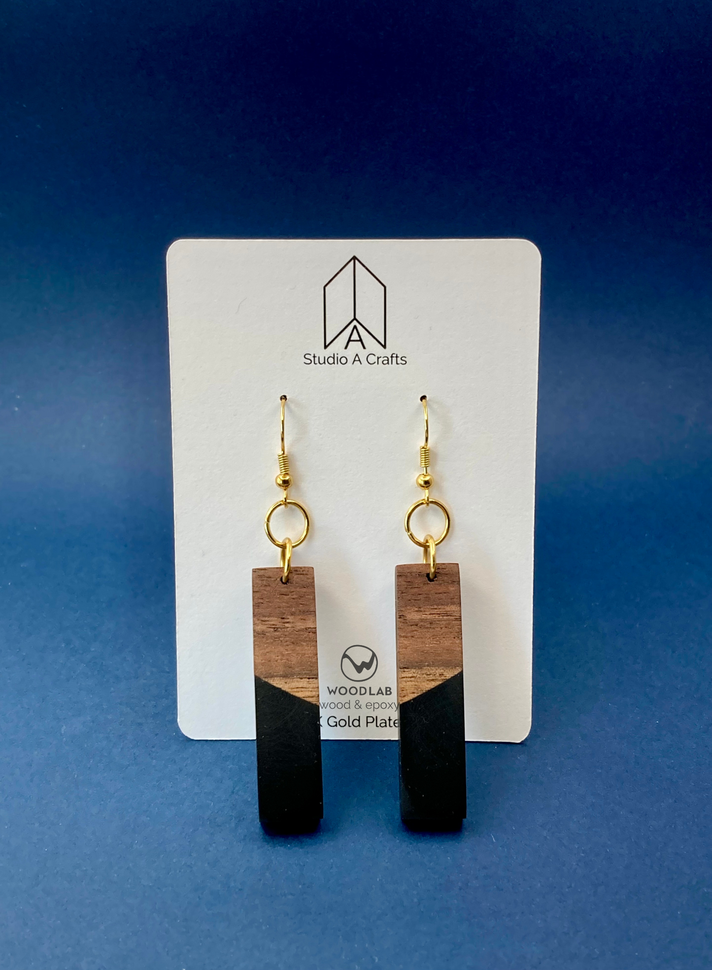 Epoxy Earrings - Black