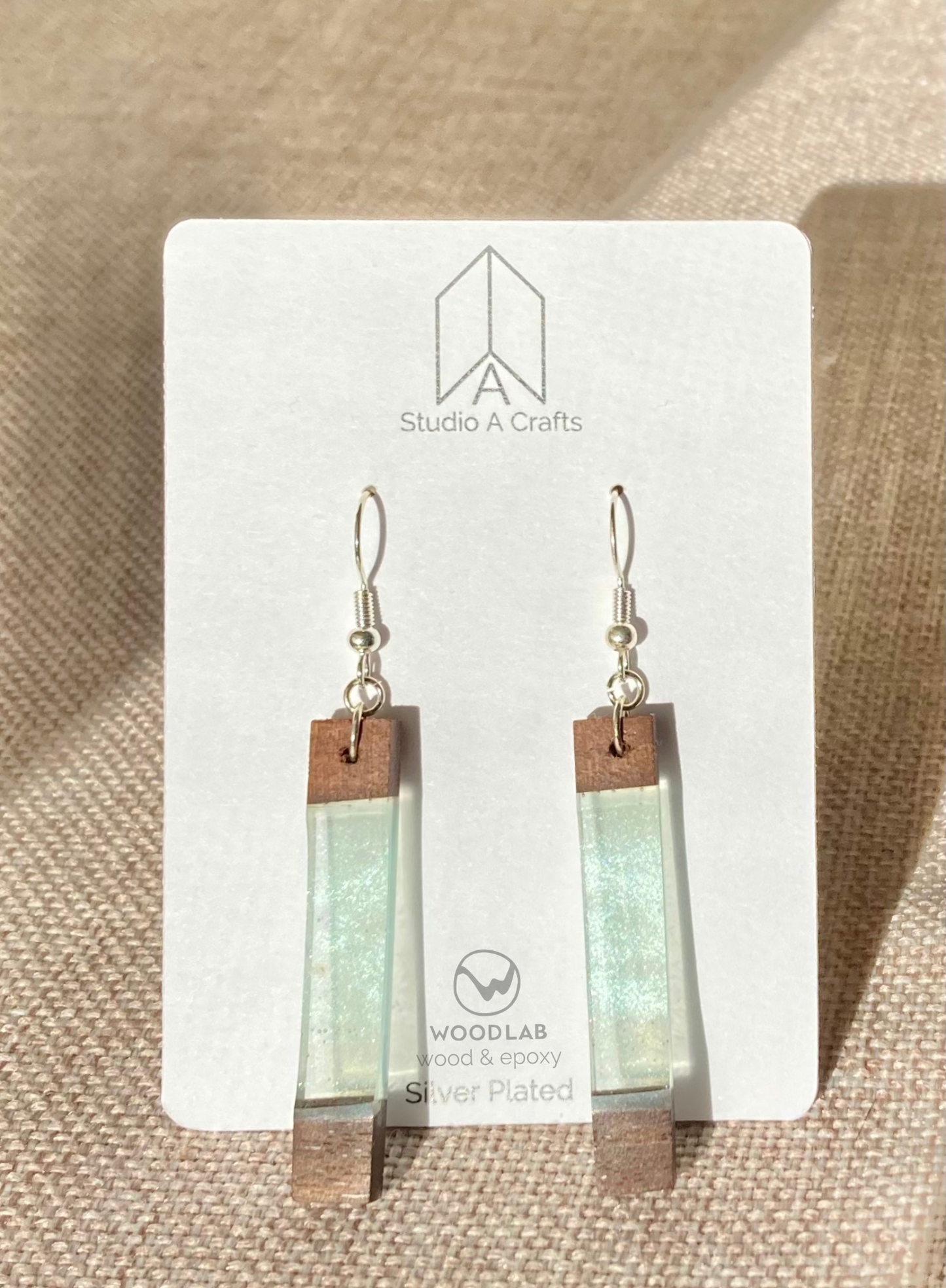 Epoxy Earrings - Turquoise