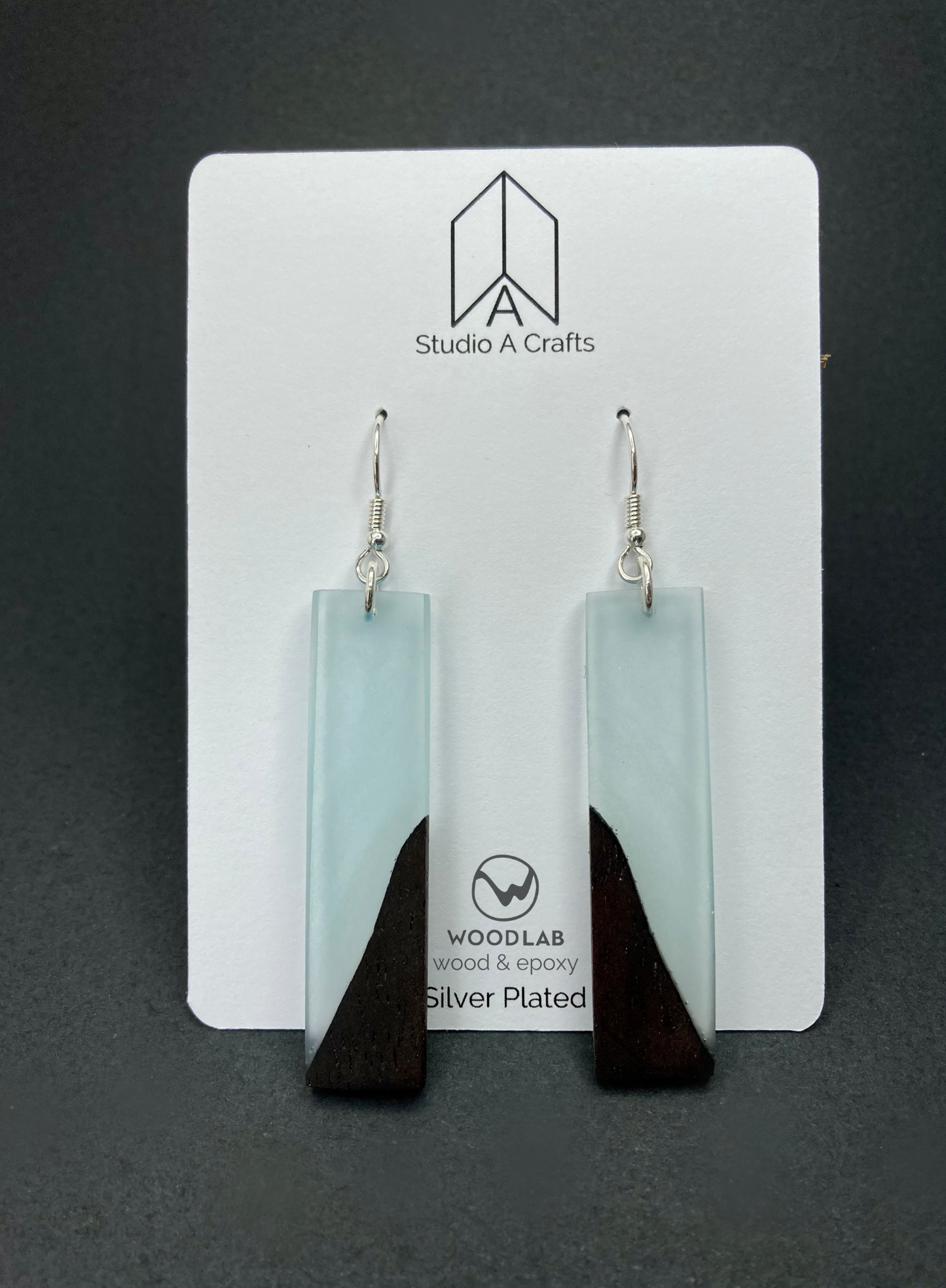 Epoxy Earrings - Blue