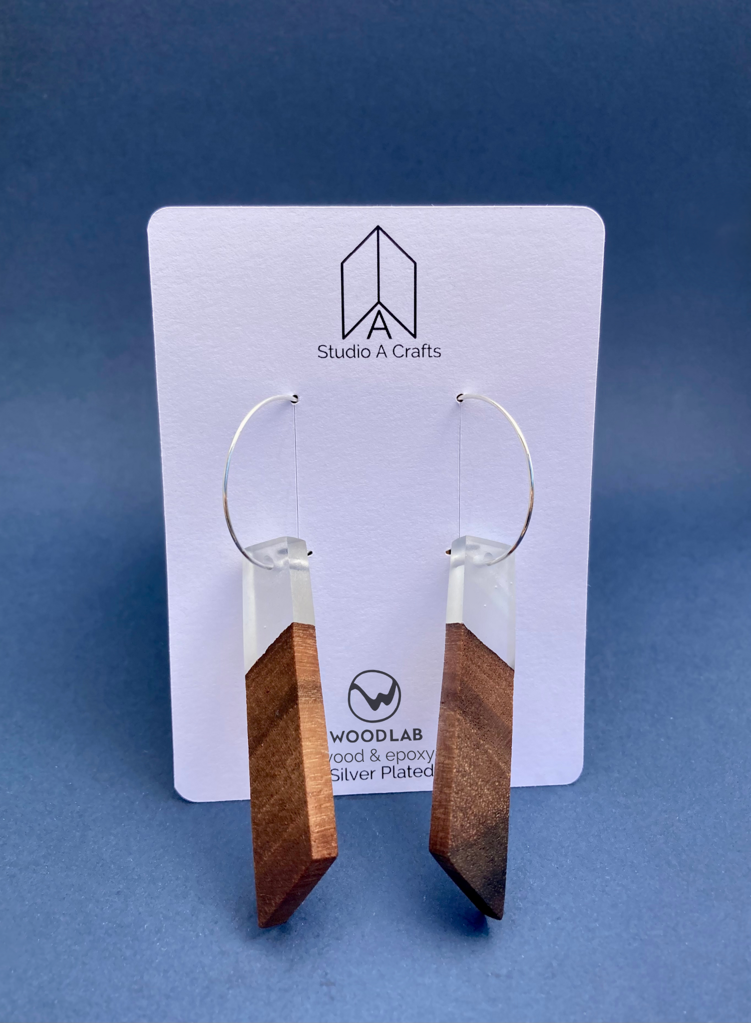 Epoxy 2025 wood earrings
