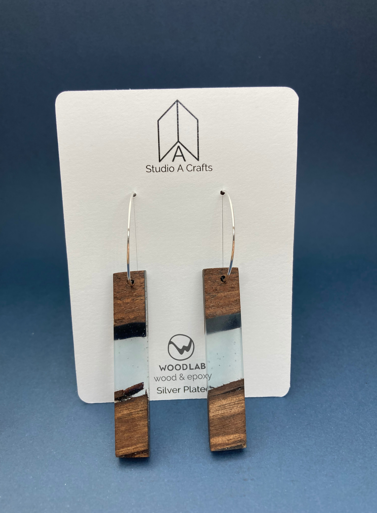 Epoxy Earrings - Blue