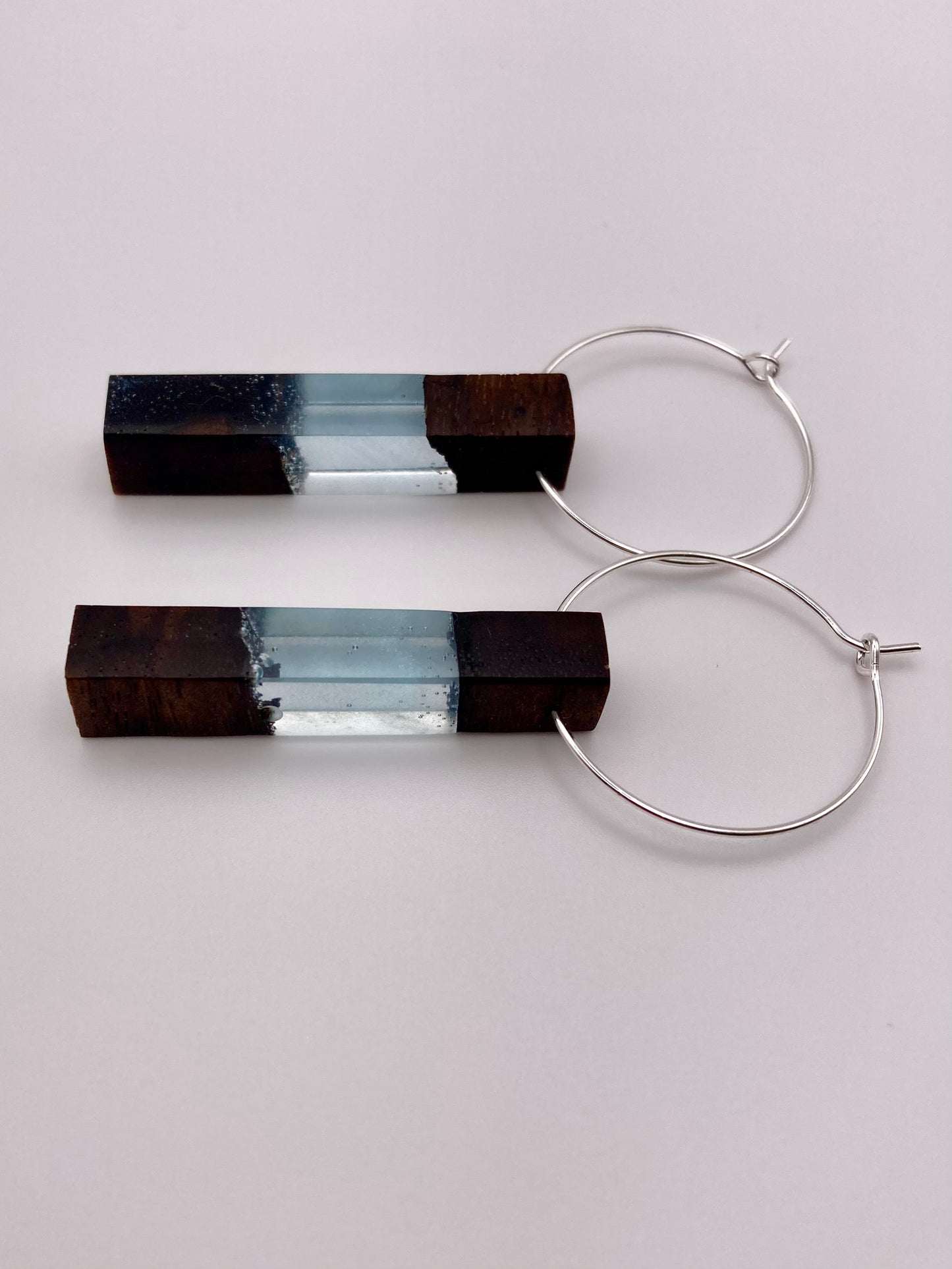 Epoxy Earrings - Blue