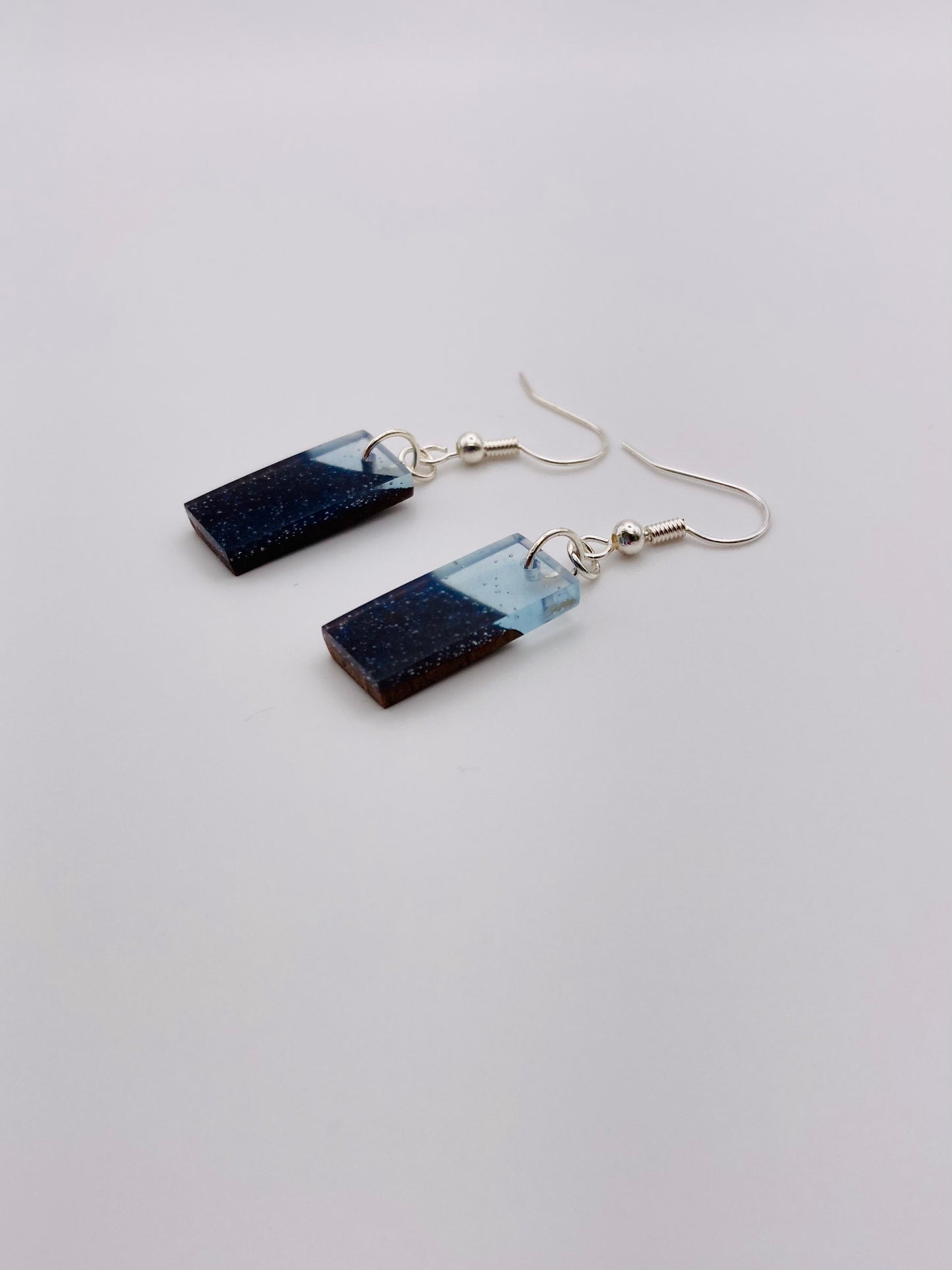 Epoxy Earrings - Blue