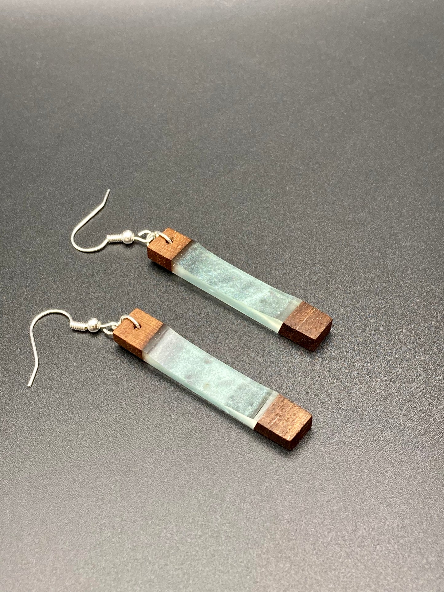Epoxy Earrings - Turquoise