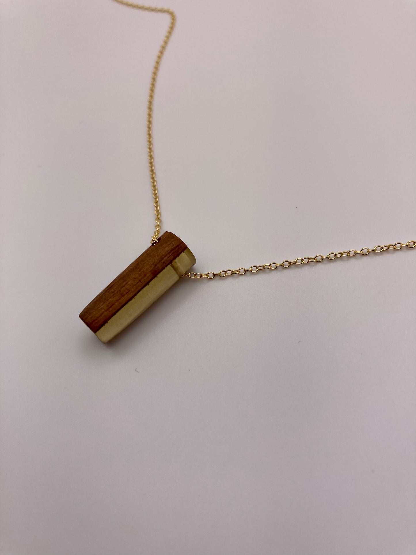 Epoxy Necklace - Gold