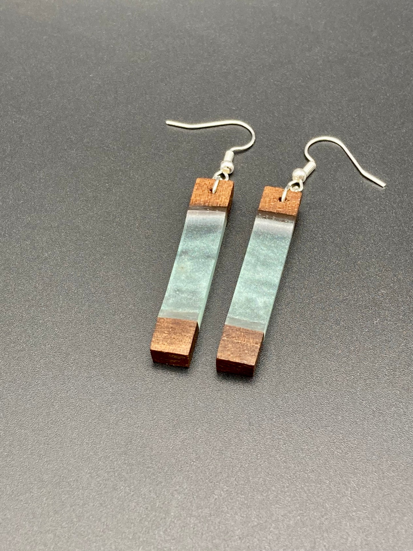 Epoxy Earrings - Turquoise