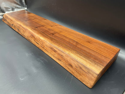 Live Edge Black Walnut Floating Shelf, Set of 4