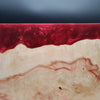 12" x 16" Box Elder Burl Wood & Red Epoxy Resin Charcuterie Board