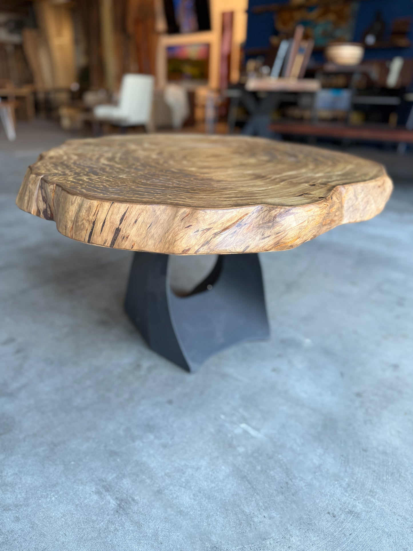 Pine Cookie Live Edge Side / Coffee Table