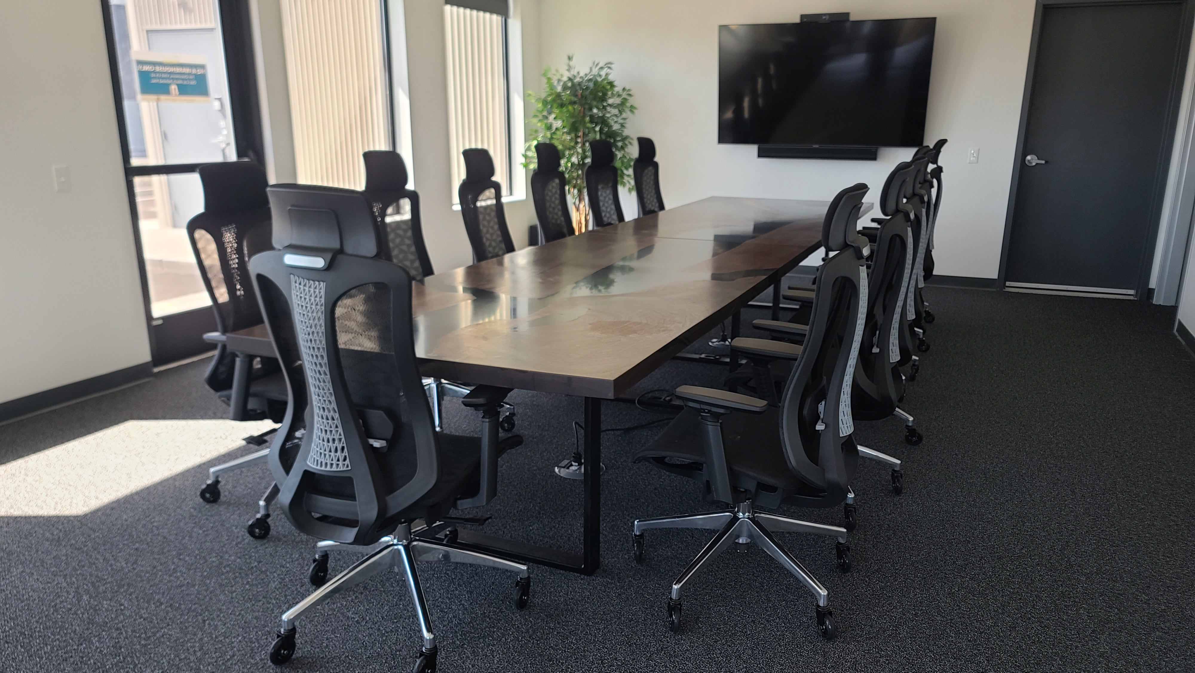 Board room discount table and chairs