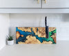 Magnetic Wood and Epoxy Knife Block