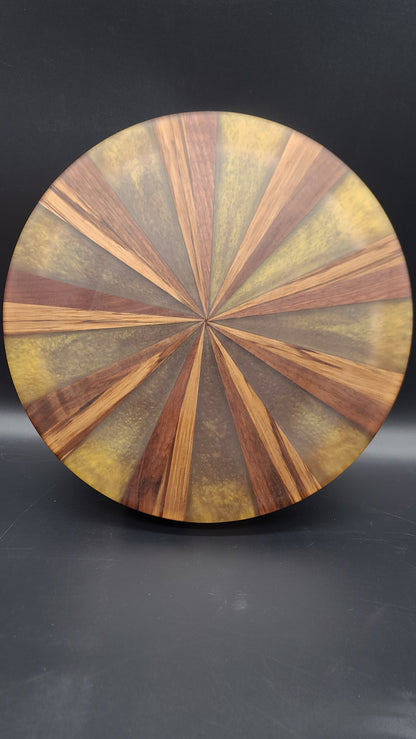 Zebra Wood Bowl with Gold/Copper Epoxy