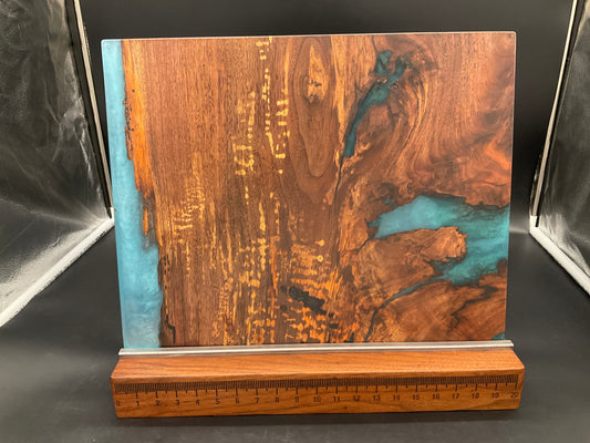 16" x 20" Exotic Wood & Epoxy Resin Charcuterie Board