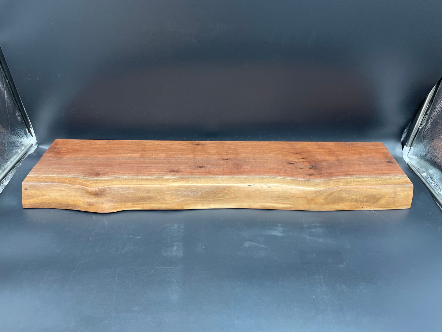 Live Edge Black Walnut Floating Shelf, Set of 4