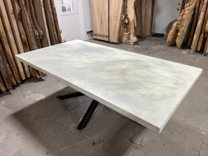 Marble Design Epoxy Encasement Table