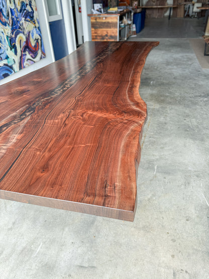 Black Walnut Live Edge Espresso River Dining Table