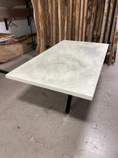 Marble Design Epoxy Encasement Table