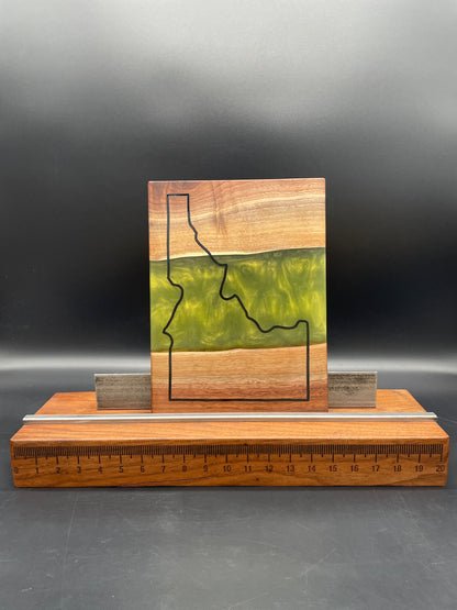 9x12 Walnut Charcuterie Board w/ Idaho Resin Inlay