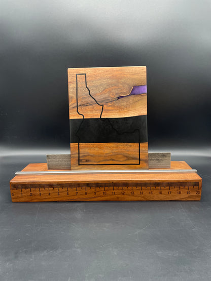 9x12 Walnut Charcuterie Board w/ Idaho Resin Inlay
