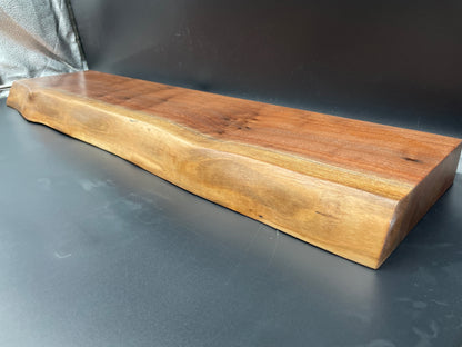 Live Edge Black Walnut Floating Shelf, Set of 4